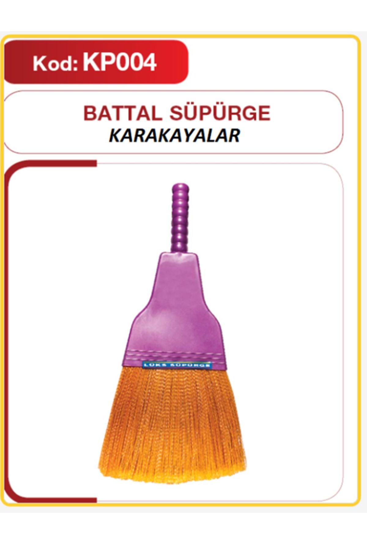 Just Cheap Store Karakayalar Plastik Süpürge (Battal) Kp-004