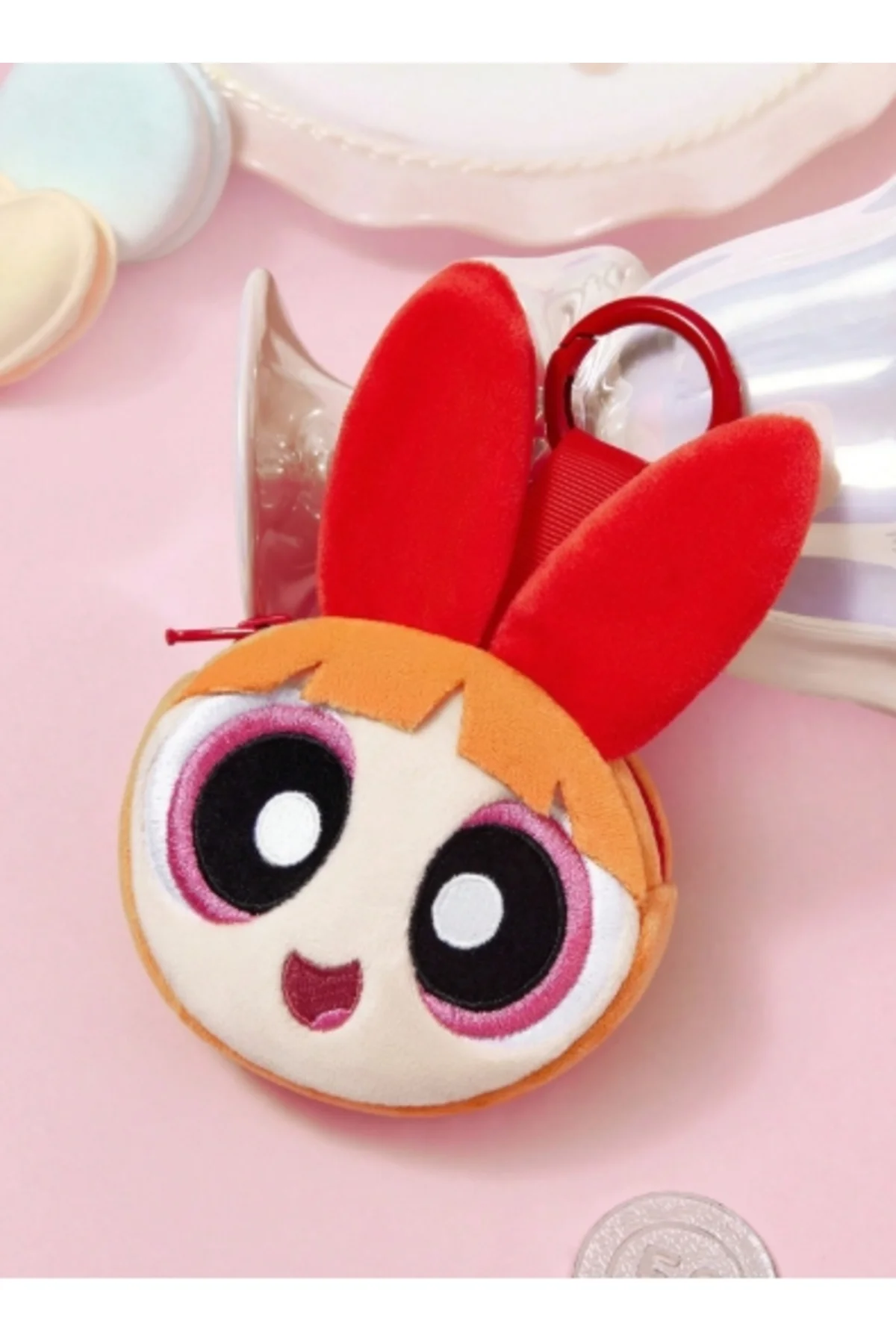 Karakterli Peluş Anahtarlık, Askılı Çanta Süsü ve Mini Figür Cüzdanı kırmızı Karakterli Peluş Anahtarlık, Askılı Çanta Süsü ve Mini Figür Cüzdanı kırmızı - Görsel 3