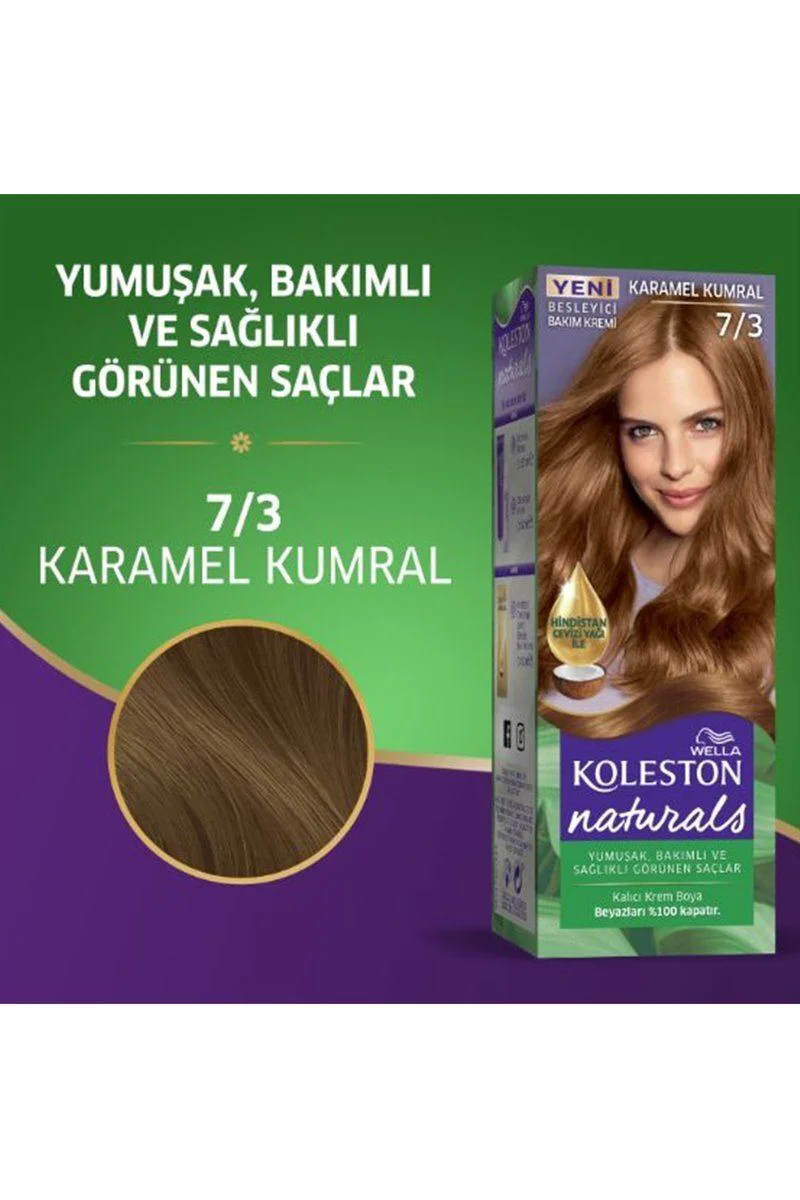 Karamel Kumral 7/3 Saç Boyası – 6 Haftaya Kadar Kalıcı, Yoğun Renk ve Beyaz Kapama Fiyatı, Yorumları ve Özellikleri