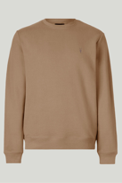 Karamel Renk Basic Bisiklet Yaka Relaxed Regular Kadın Sweatshirt