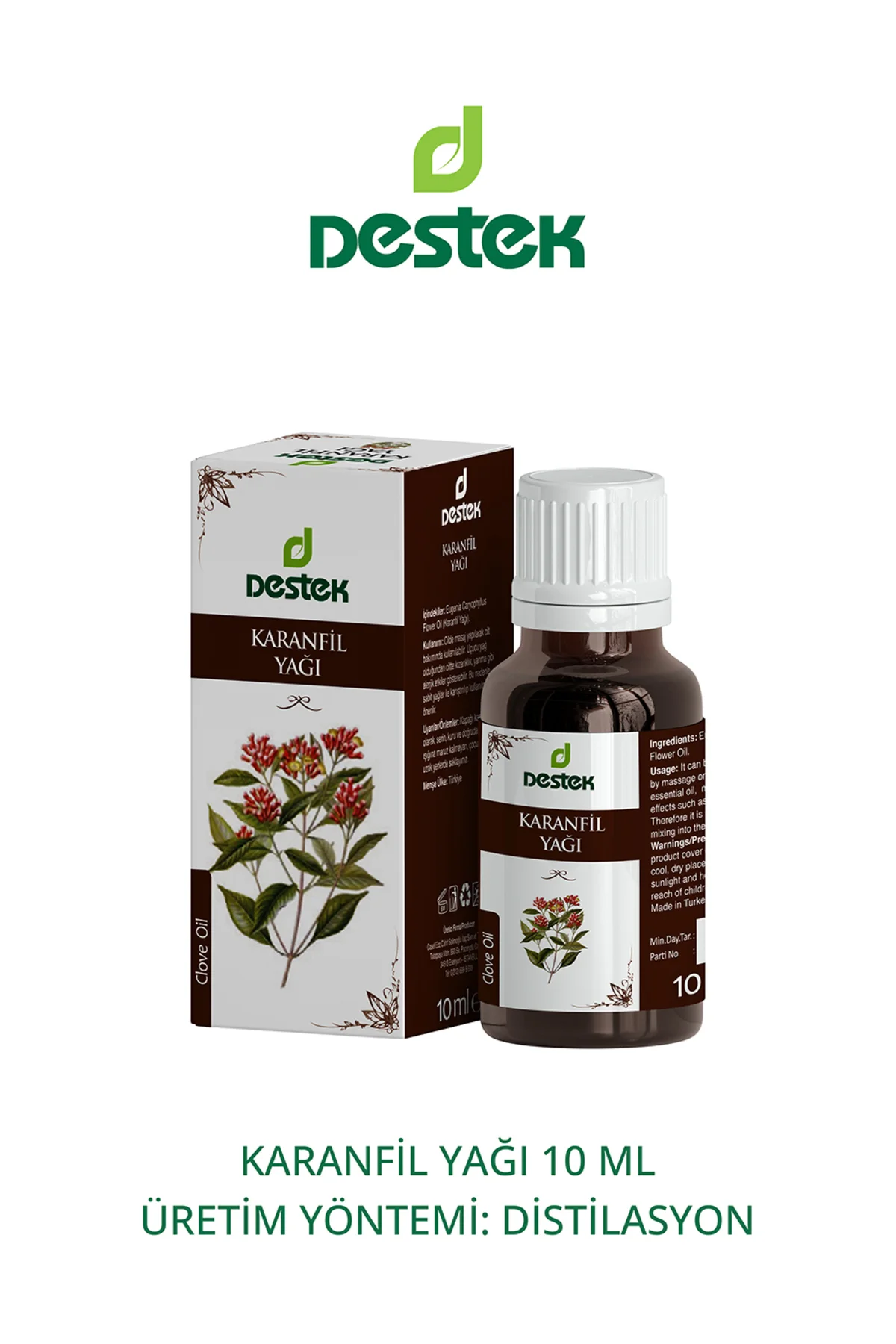 Karanfil Yağı Distile 10 ml