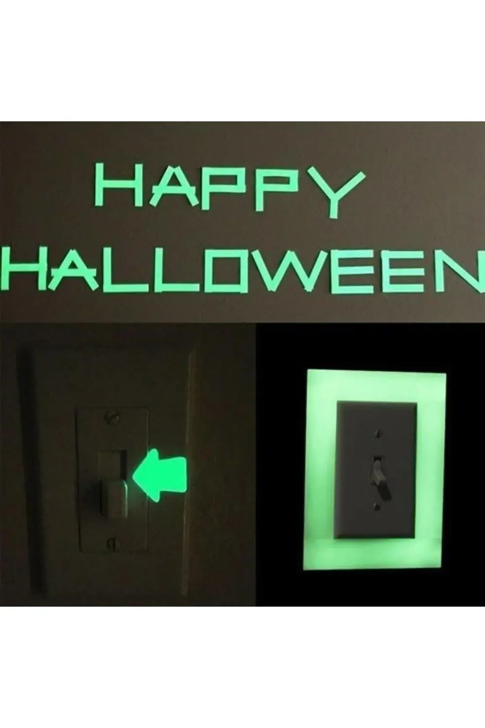 ® Karanlıkta Işık Veren Yansıyan 4 Metre Fosforlu Yeşil Şerit Ban