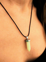 Tükkan Accessories Karanlikta Parlayan Deri İp Kolye-Kol125 Tükkan Accessories Karanlikta Parlayan Deri İp Kolye-Kol125