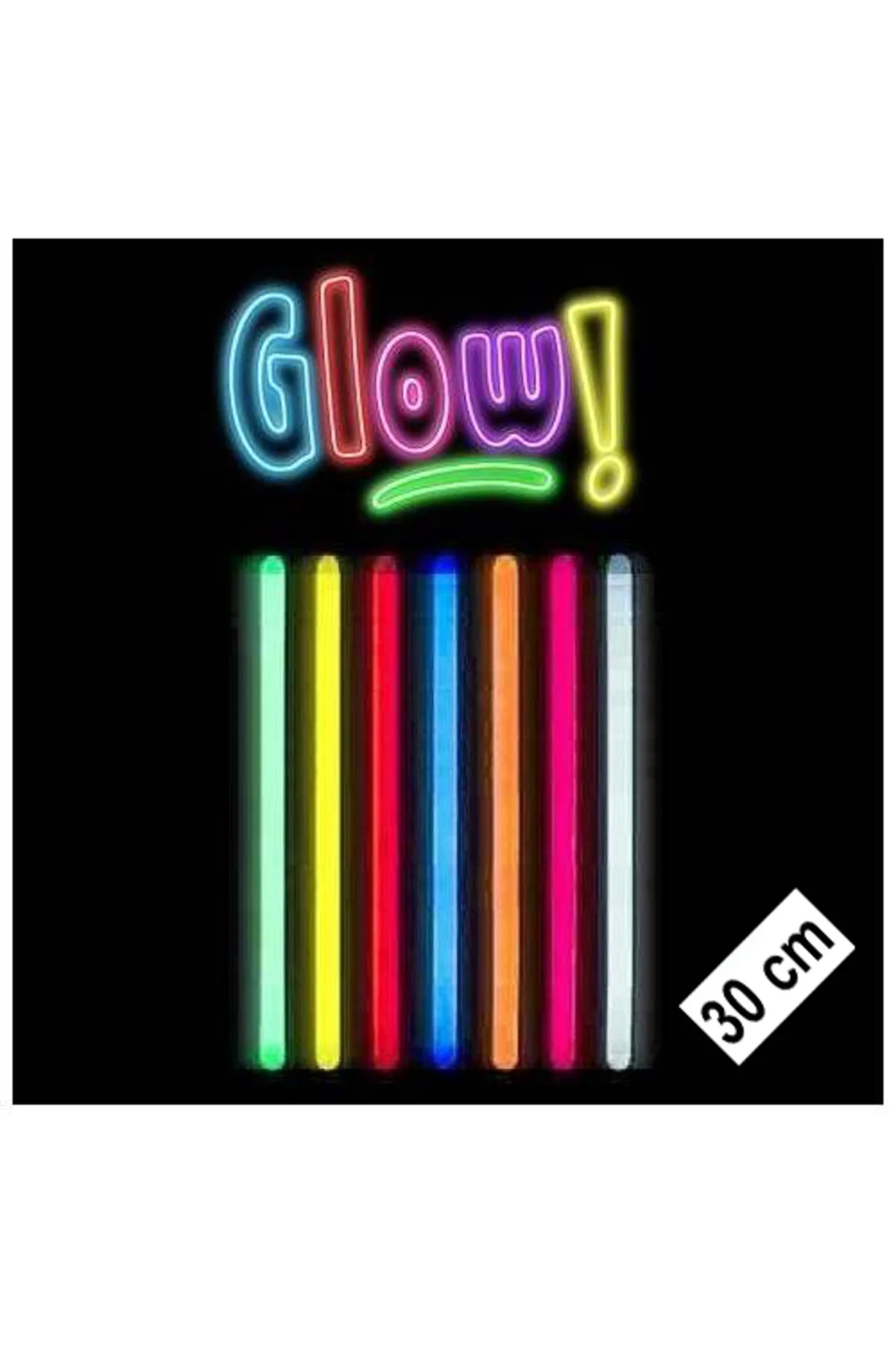 Karanlıkta Parlayan Fosforlu Glow Kalın Çubuk 30 cm 1 Adet GO506 Karanlıkta Parlayan Fosforlu Glow Kalın Çubuk 30 cm 1 Adet GO506