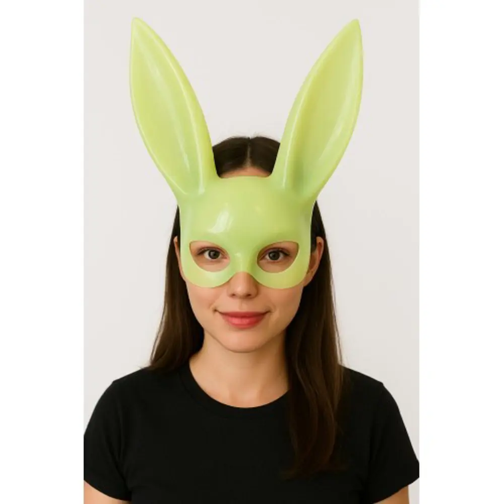 Karanlıkta Parlayan Fosforlu Tavşan Maskesi – Glow Bunny Masquera