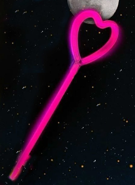 Karanlıkta Yanan Glow Stick Partisi Kalp Şekilli Asa Sopa 6 Renk Karanlıkta Yanan Glow Stick Partisi Kalp Şekilli Asa Sopa 6 Renk
