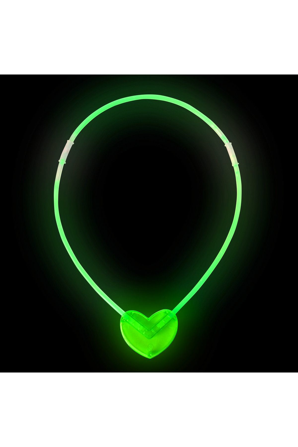Ok Aksesuar Karanlıkta Yanan Glow Kalp Şekilli Kolye 6 Renk 6 Adet  Go506089g
