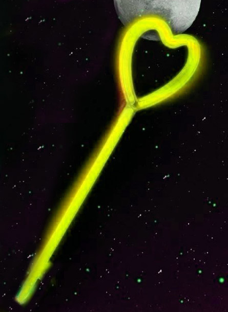 Karanlıkta Yanan Glow Stick Partisi Kalp Şekilli Asa Sopa 6 Renk Karanlıkta Yanan Glow Stick Partisi Kalp Şekilli Asa Sopa 6 Renk