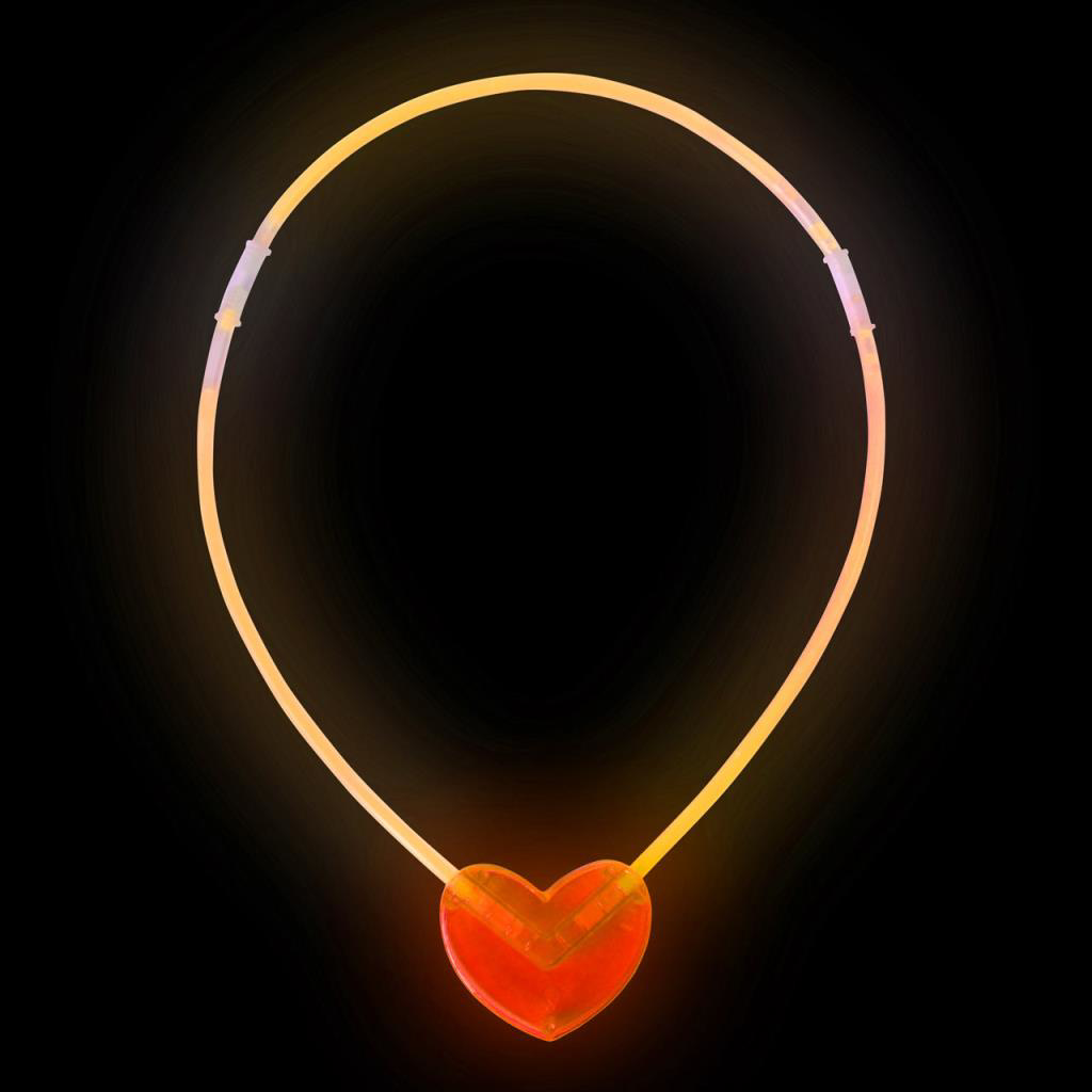 Karanlıkta Yanan Glow Stick Kalp Şekilli Kolye 6 Renk 6 Adet Karanlıkta Yanan Glow Stick Kalp Şekilli Kolye 6 Renk 6 Adet