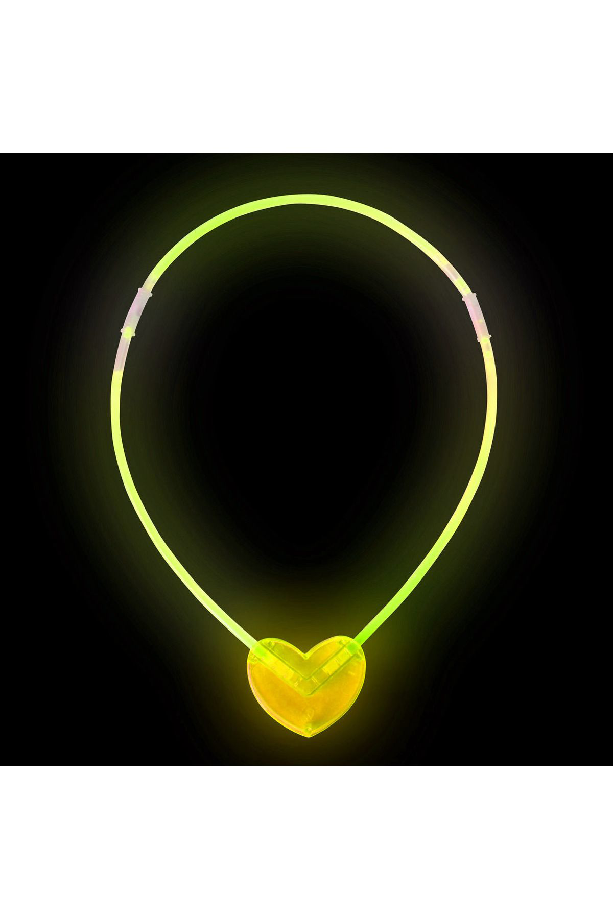 Ok Aksesuar Karanlıkta Yanan Glow Kalp Şekilli Kolye 6 Renk 6 Adet  Go506089g