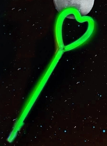 Karanlıkta Yanan Glow Partisi Kalp Şekilli Asa Sopa 6 Renk 6 Ade Karanlıkta Yanan Glow Partisi Kalp Şekilli Asa Sopa 6 Renk 6 Ade