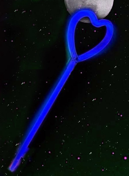 Karanlıkta Yanan Glow Stick Partisi Kalp Şekilli Asa Sopa 6 Renk Karanlıkta Yanan Glow Stick Partisi Kalp Şekilli Asa Sopa 6 Renk