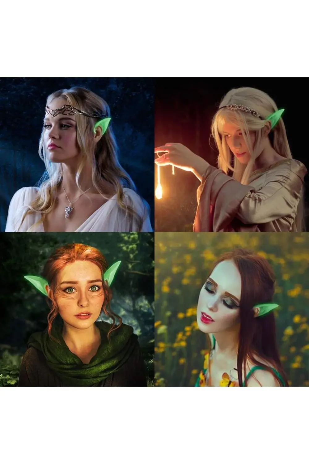 Karanlıkta Yanan Fosforlu Lateks Elf Kulağı 1 Çift 10x5 cm GO5060 Karanlıkta Yanan Fosforlu Lateks Elf Kulağı 1 Çift 10x5 cm GO5060