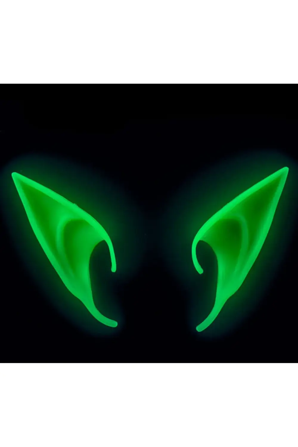 Karanlıkta Yanan Fosforlu Lateks Elf Kulağı 1 Çift 10x5 cm GO5060 Karanlıkta Yanan Fosforlu Lateks Elf Kulağı 1 Çift 10x5 cm GO5060