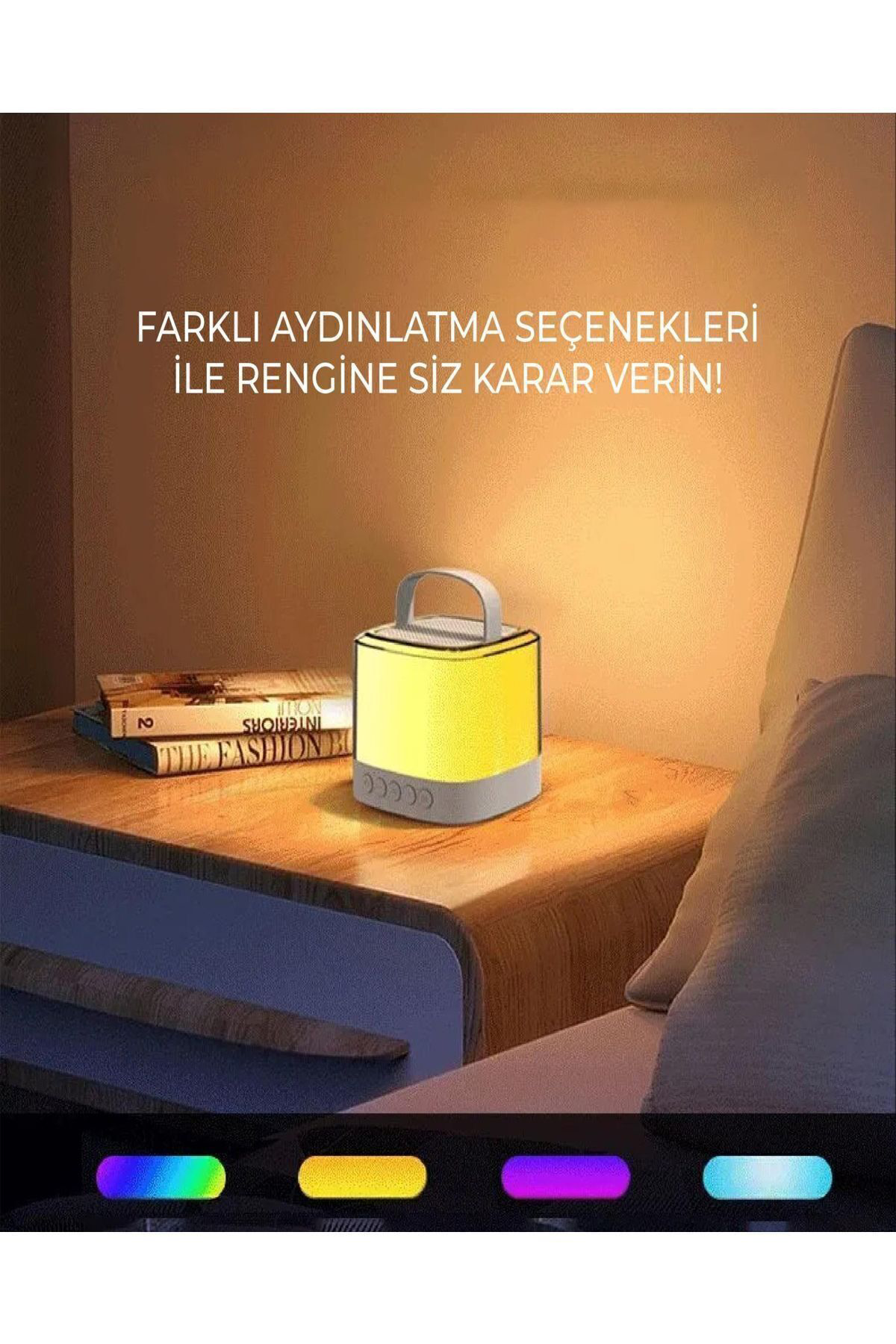 Vothoon Karaoke Bluetooth Hoparlör Aggıy Ag-S7 Kablosuz Mikrofonlu Rgb Le