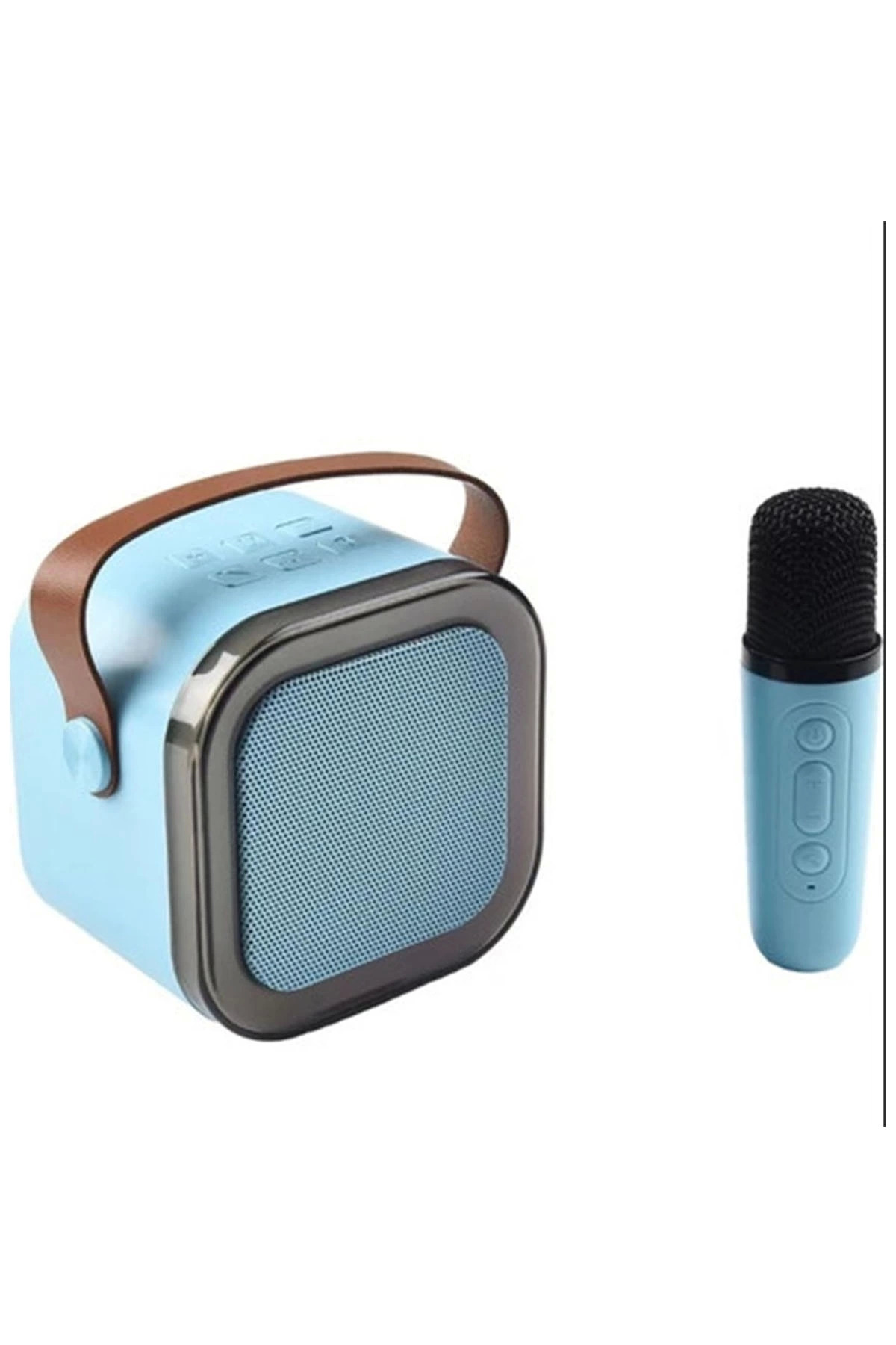 Butik Karaoke Kablosuz Hoparlör Mikrofonlu Rgb İşıklı Bluetooth Speaker