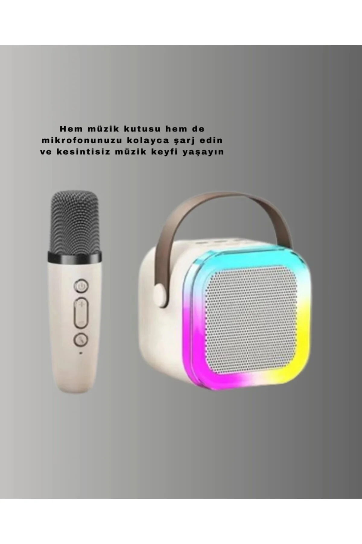Karaoke Mikrofon Hoparlör Seti 6 Saat Kullanım Süresi Fiyatı, Yorumları ve Özellikleri