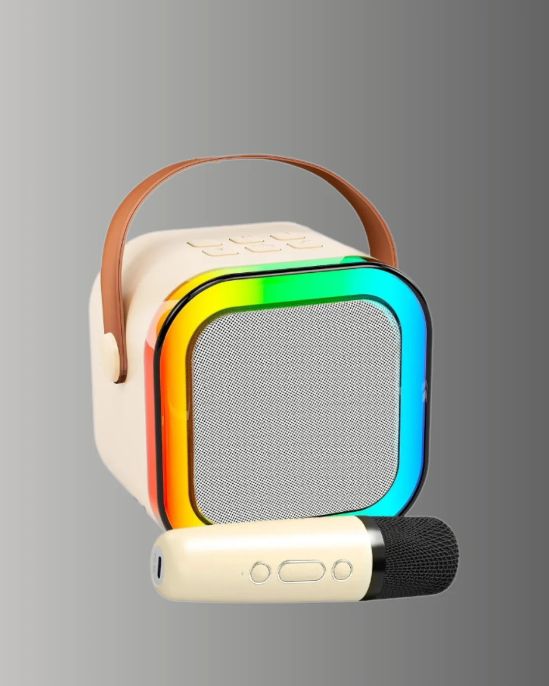 Karaoke Mikrofon Hoparlör Seti 6 Saat Kullanım Süresi