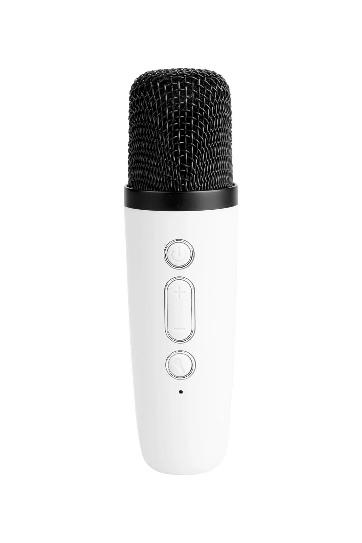 Karaoke Mikrofonlu Beyaz Bluetooth Hoparlör, Taşınabilir Müzik ve Eğlence Sistemi