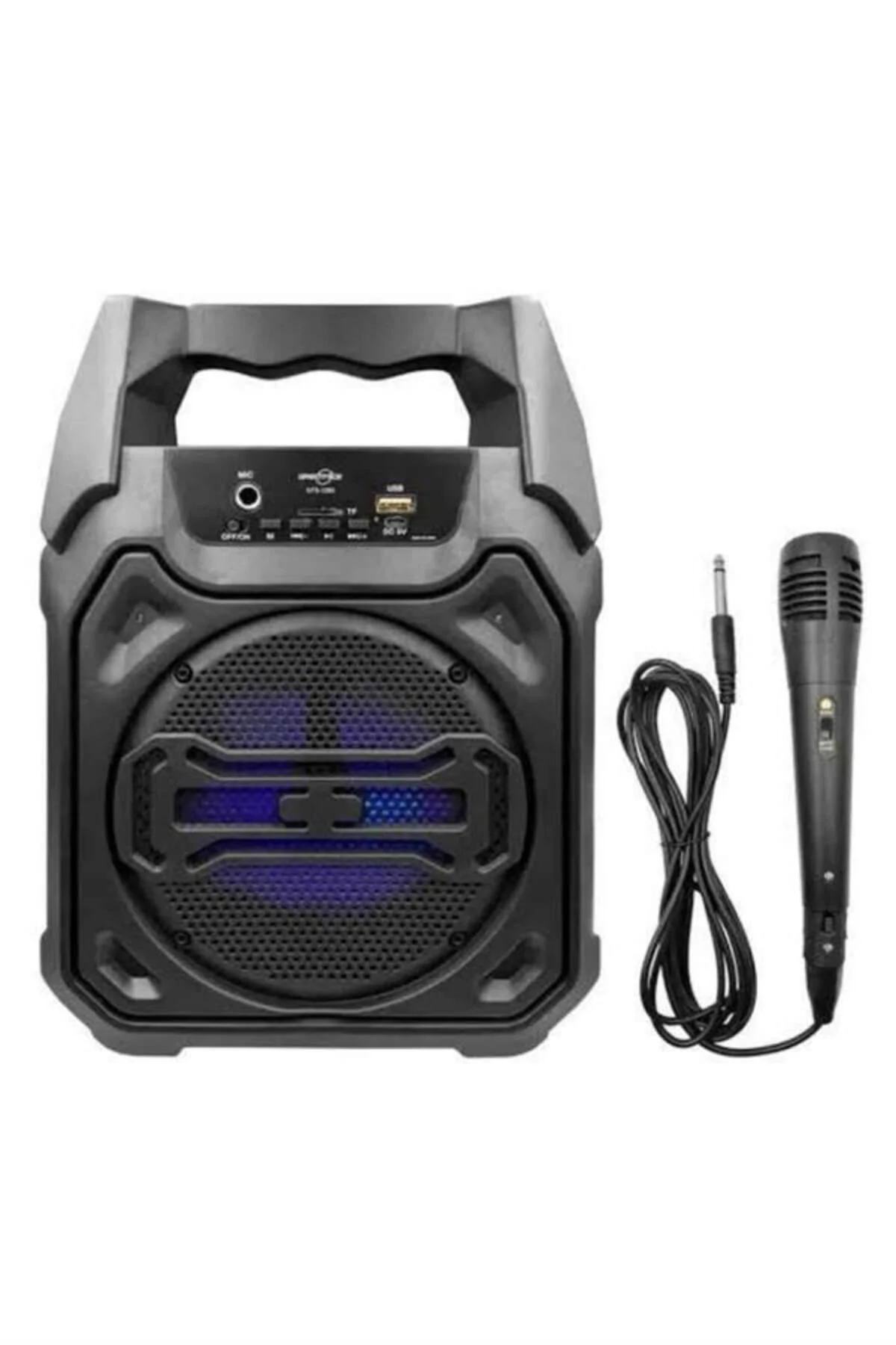 Karaoke Mikrofonlu Fm Radyolu Bluetooth Hoparlör Yüksek Ses Kaliteli Karaoke Mikrofonlu Fm Radyolu Bluetooth Hoparlör Yüksek Ses Kaliteli - Görsel 5