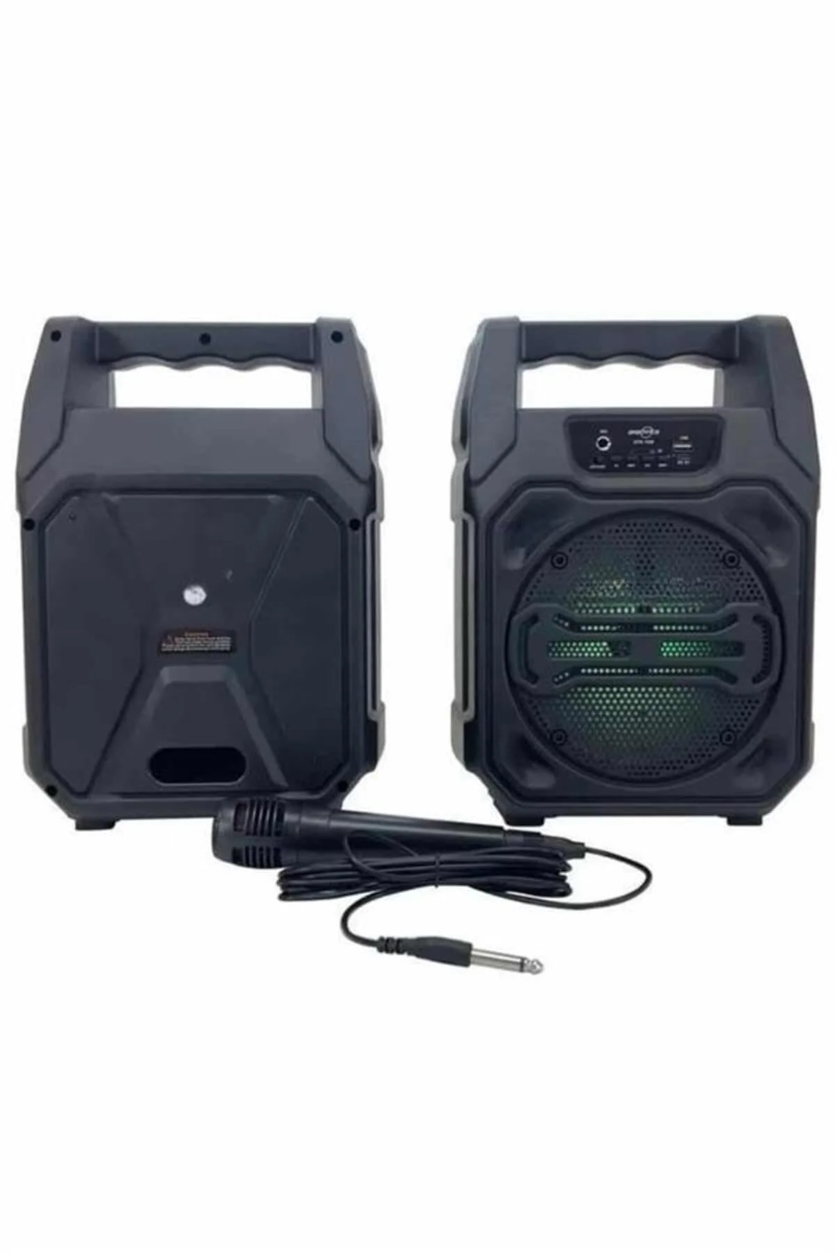 Karaoke Mikrofonlu Fm Radyolu Bluetooth Hoparlör Yüksek Ses Kaliteli Karaoke Mikrofonlu Fm Radyolu Bluetooth Hoparlör Yüksek Ses Kaliteli - Görsel 3