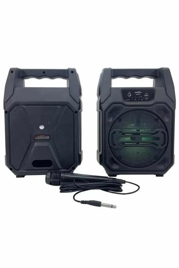 Karaoke Mikrofonlu Fm Radyolu Bluetooth Hoparlör Yüksek Ses Kaliteli