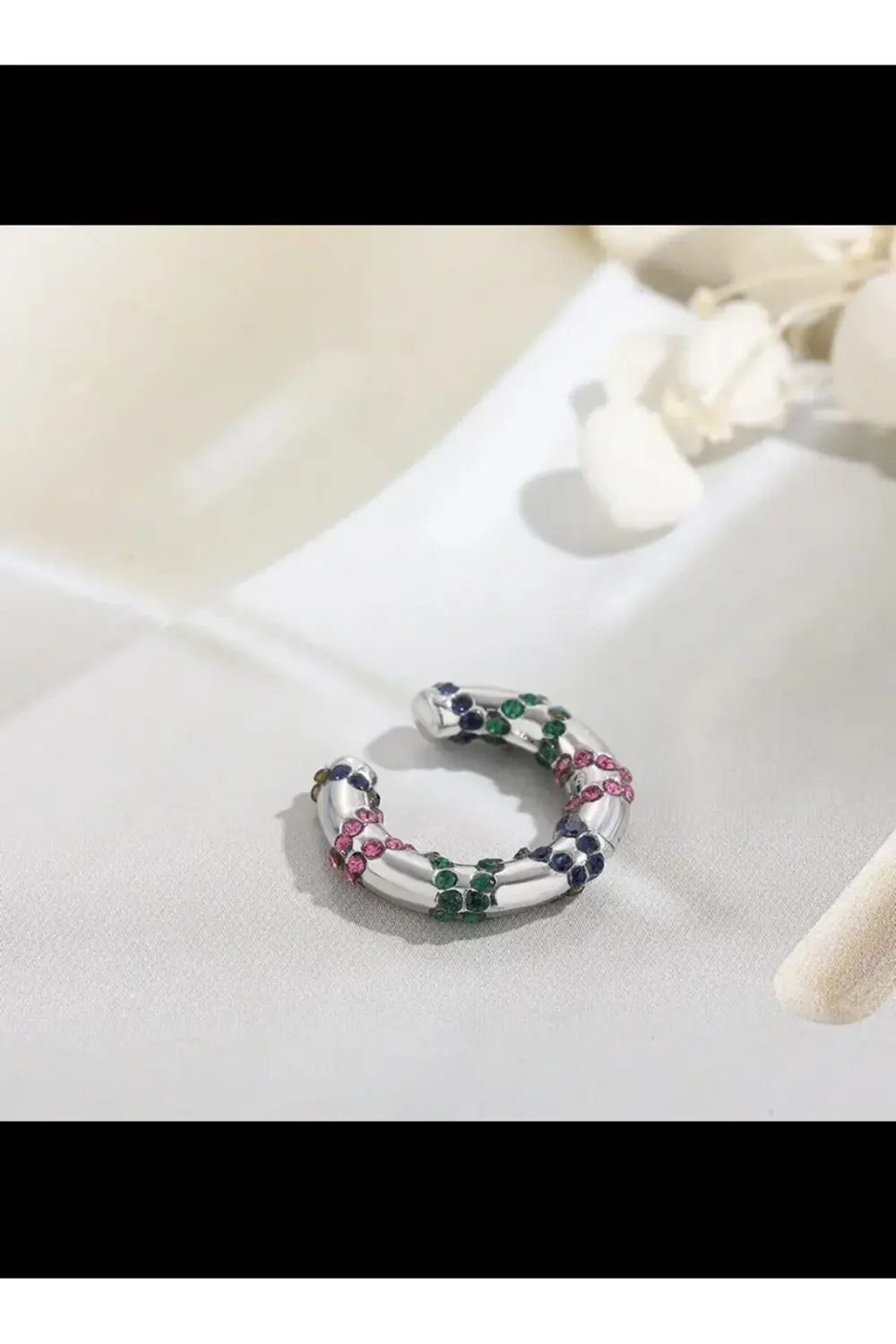 kararmaz earcuff sıkıştırmalı kıkırdak conch orbital delik gerekt