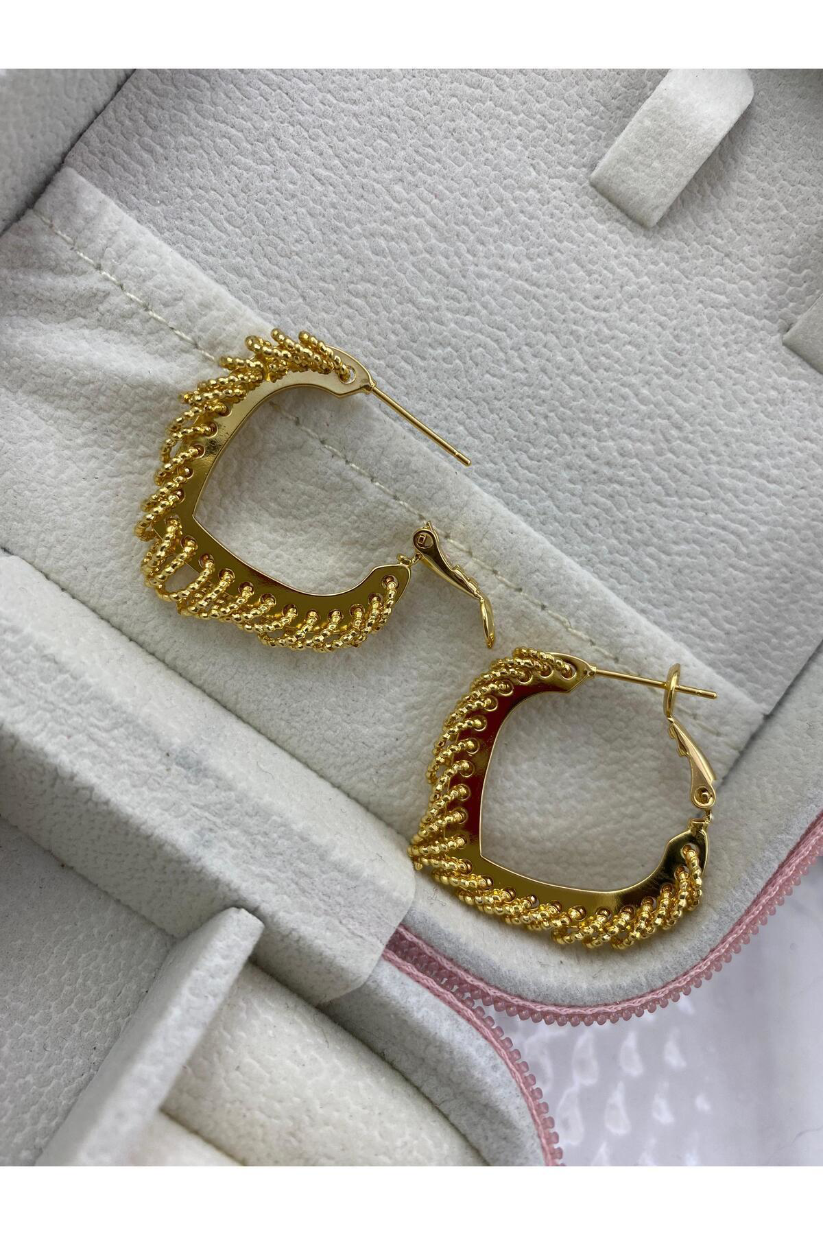 Arescollection Kararmaz İthal Çelik Hareketli Halka Küpe