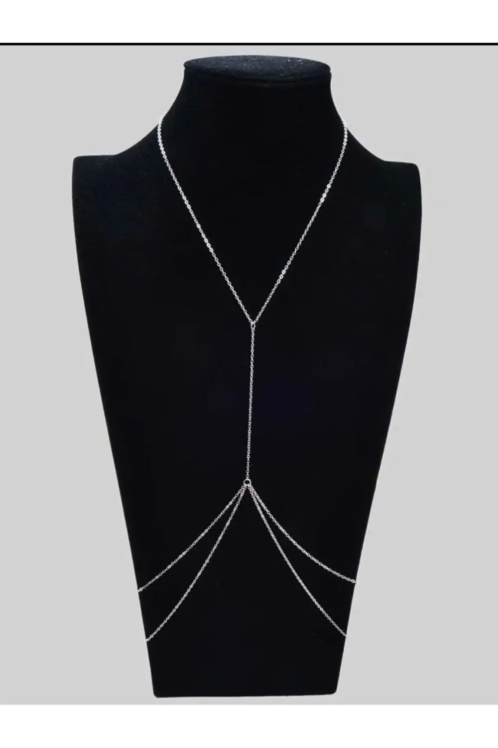 Arescollection Kararmaz Kolyeli Bel Zincirli Vucut Aksesuarı