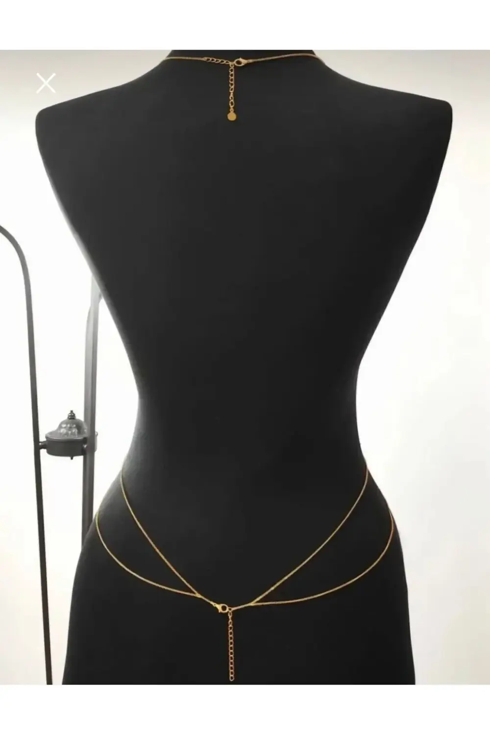 Arescollection Kararmaz Kolyeli Bel Zincirli Vucut Aksesuarı