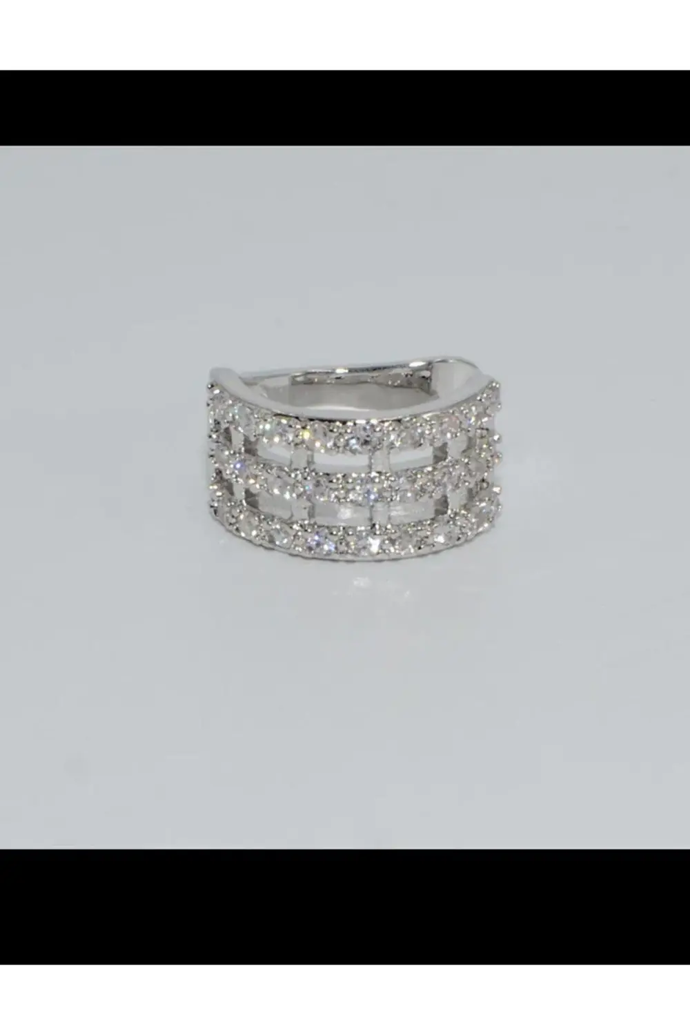 kararmaz ZİRKON TAŞLI earcuff sıkıştırmalı kıkırdak conch orbital