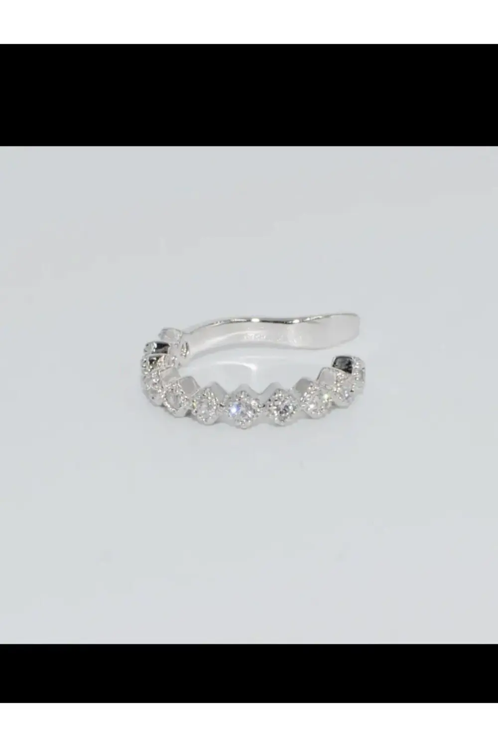 kararmaz zirkon taşlı earcuff sıkıştırmalı kıkırdak conch orbital