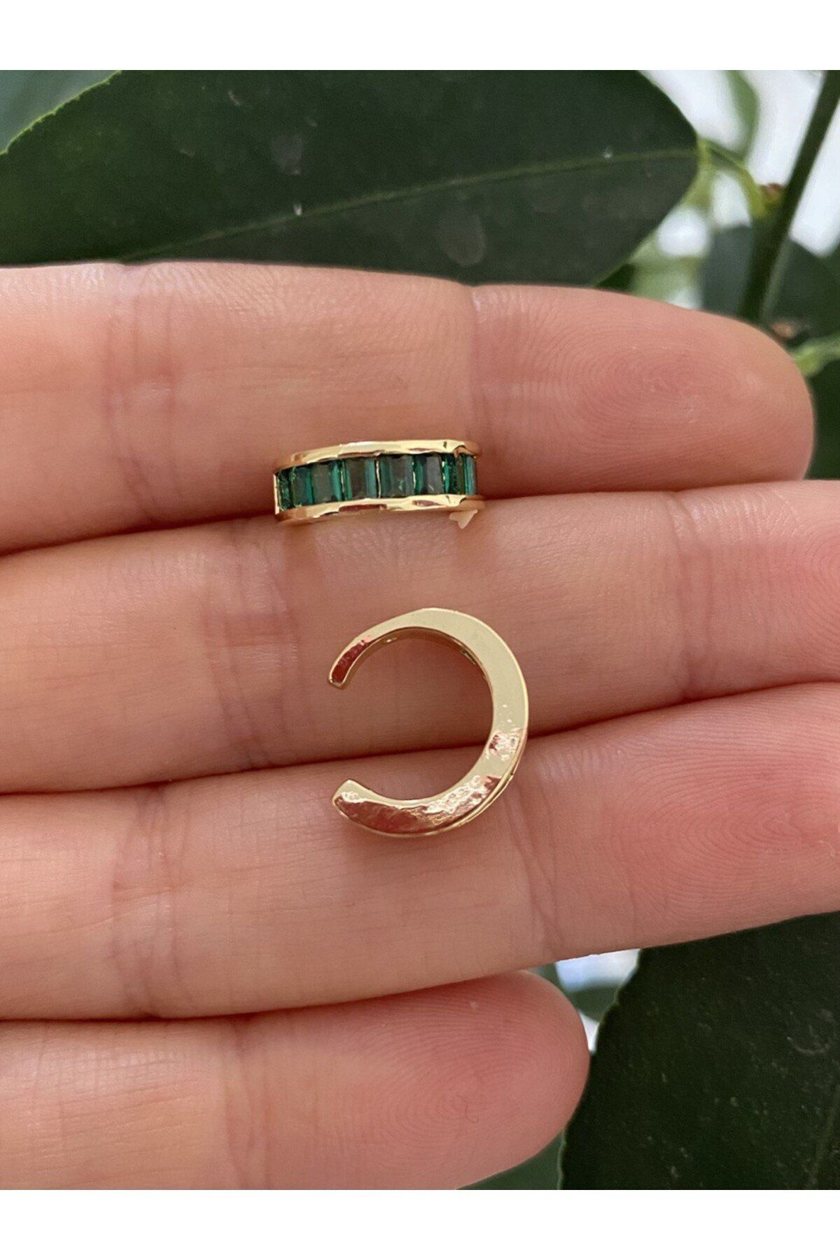 Arescollection Kararmaz Zirkon Taşli Earcuff Sıkıştırmalı Kıkırdak Conch Orbital