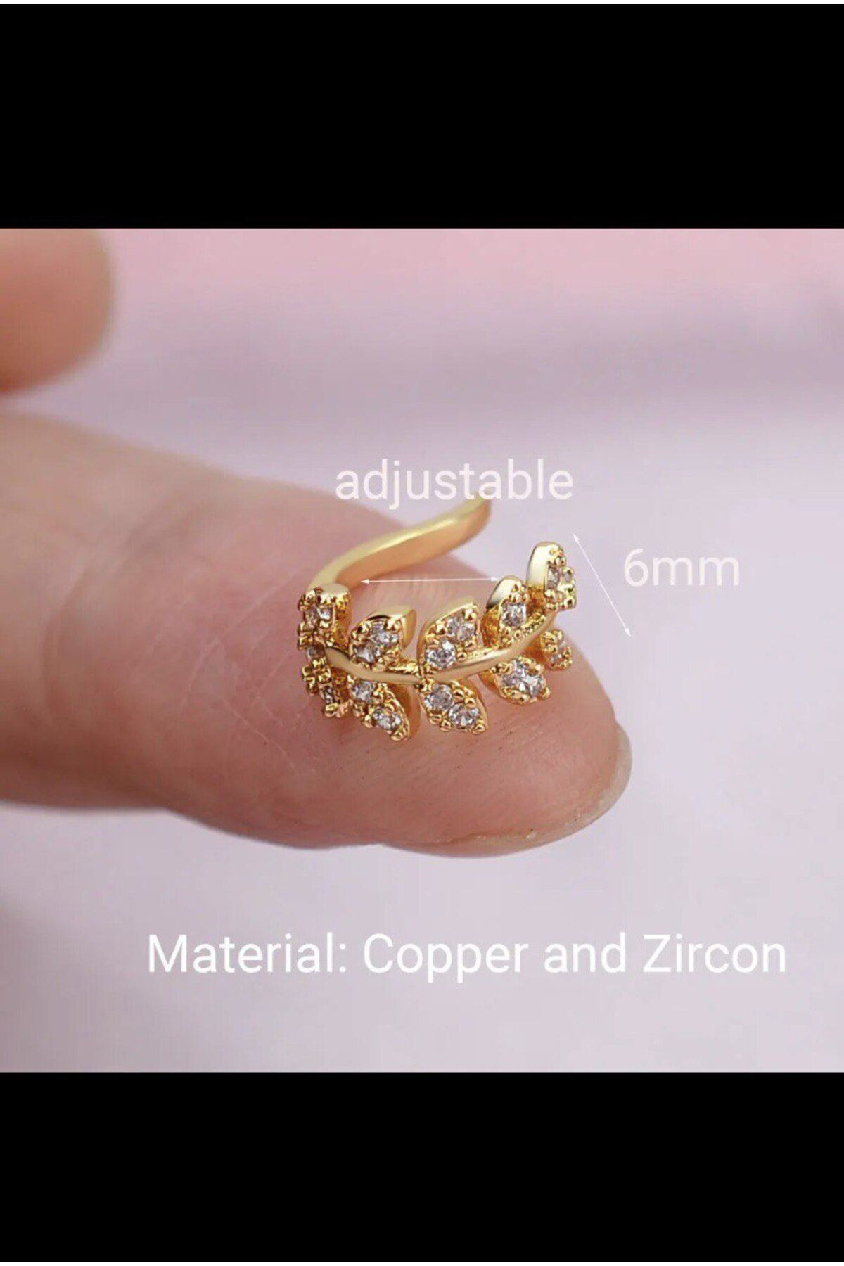 Arescollection Kararmaz Zirkon Taşlı Earcuff Sıkıştırmalı Kıkırdak Conch Orbital