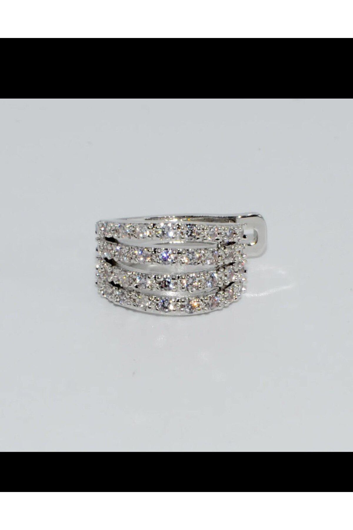 Arescollection Kararmaz Zirkon Taşlı Earcuff Sıkıştırmalı Kıkırdak Conch Orbital