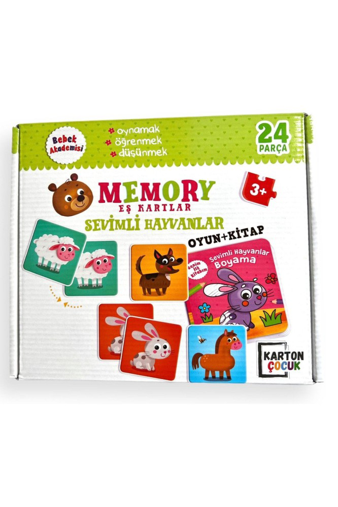 Karatay Yayınları Bebek Akademisi Memory Eş Kartlar Sevimli Hayva
