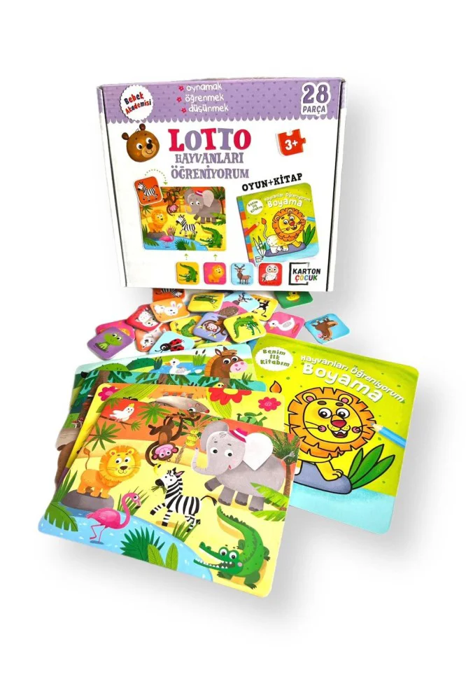 Karatay Yayınları Bebek Akademisi Lotto Hayvanları Öğreniyor