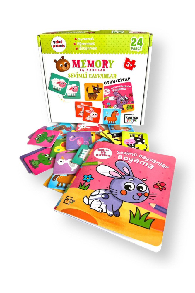 Karatay Yayınları Bebek Akademisi Memory Eş Kartlar Sevimli Hayva