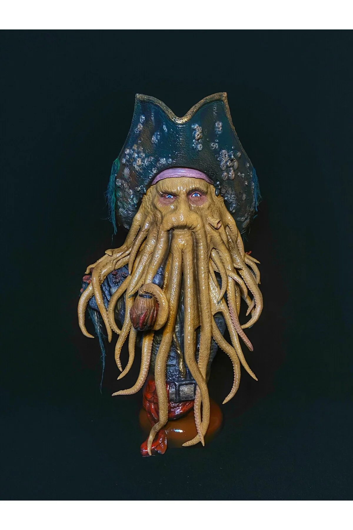 Karayip Korsanları Davy Jones Büst Karayip Korsanları Ahtapot Adam Büst Büyük Boy 25 Cm