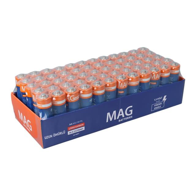 Karbon Çinko AA 60&amp;apos;lı Paket Kalem Pil (AA,R6 UM-3) (4741