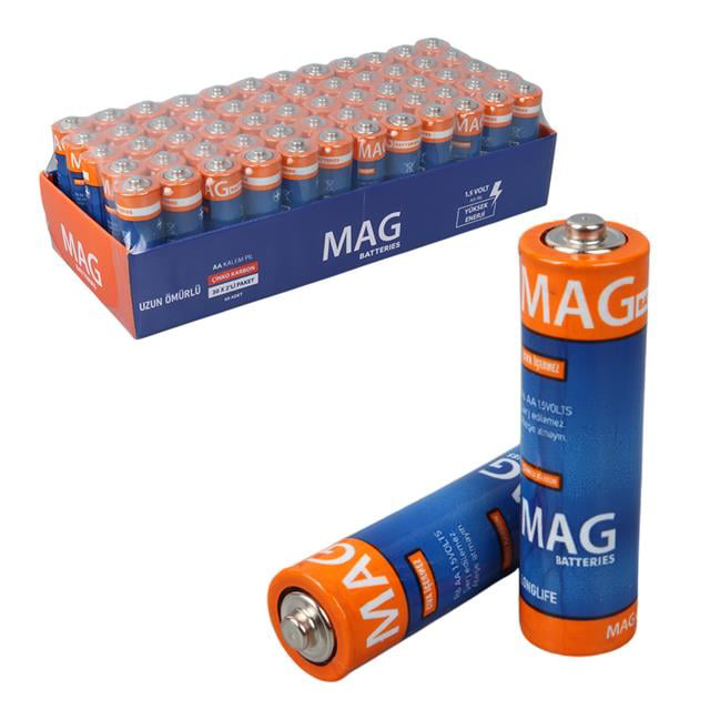 Karbon Çinko AA 60&amp;apos;lı Paket Kalem Pil (AA,R6 UM-3) (4741