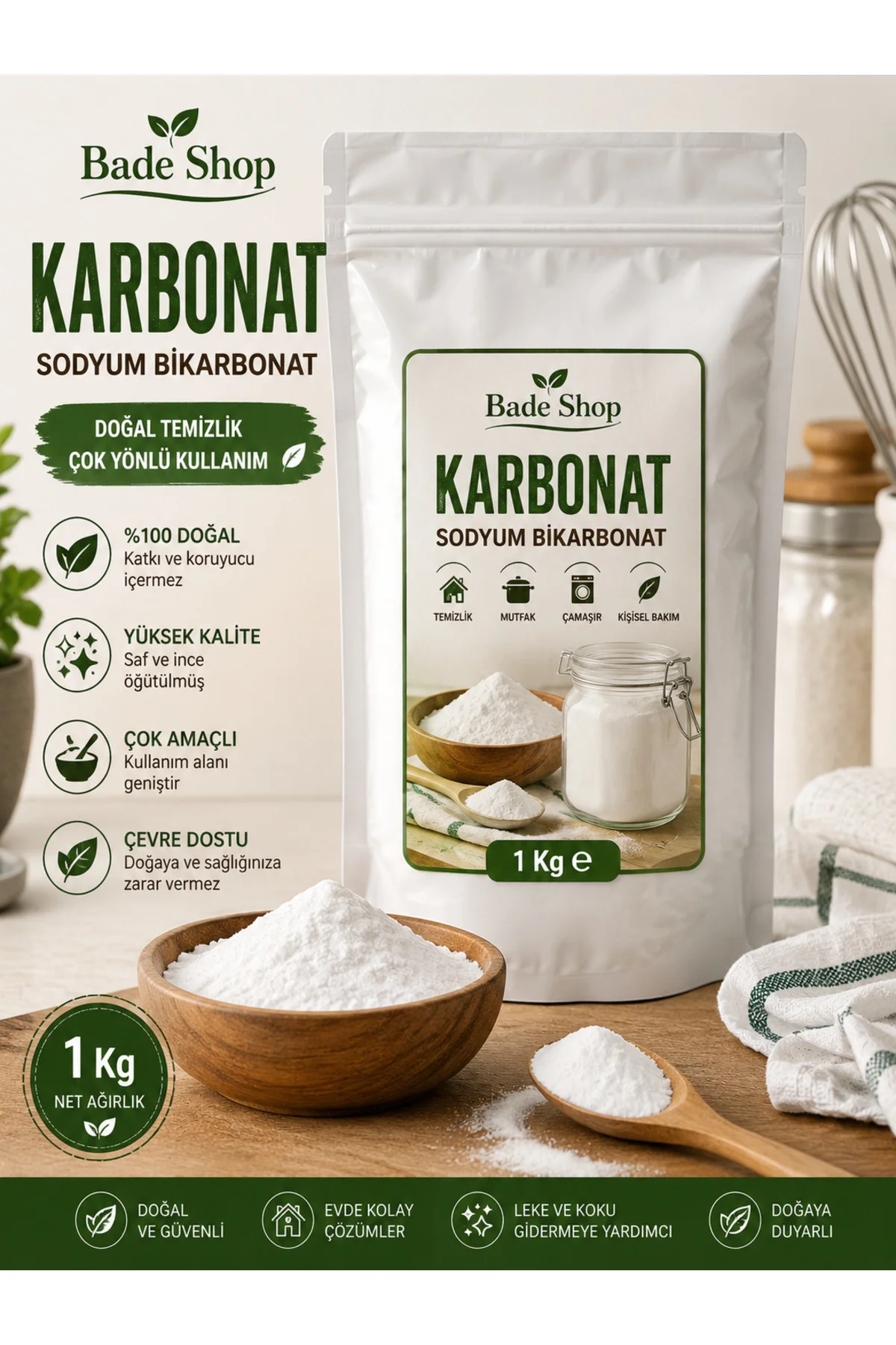 Karbonat (Sodyum Bikarbonat) 1 Kg – Çok Amaçlı Kullanım Karbonat (Sodyum Bikarbonat) 1 Kg – Çok Amaçlı Kullanım Fiyatı, Yorumları ve Özellikleri