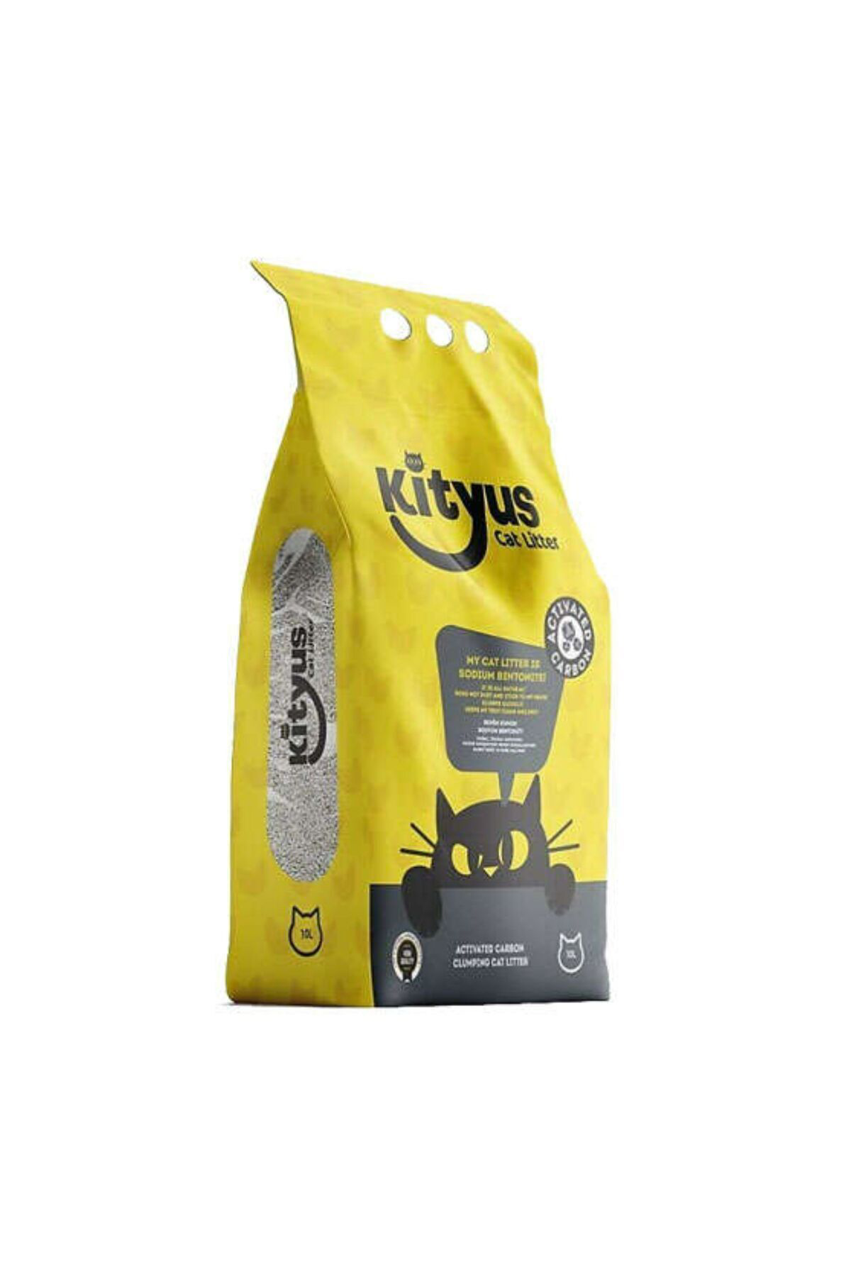 Kityus Karbonlu Bentonit Kedi Kumu 10 Kg