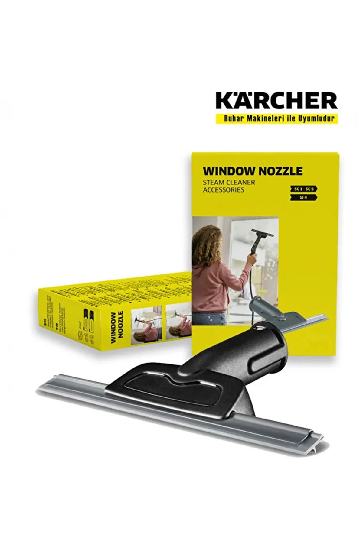 Karcher SC3 Buharlı Temizlik Makinesi için Cam Temizleme Aparatı