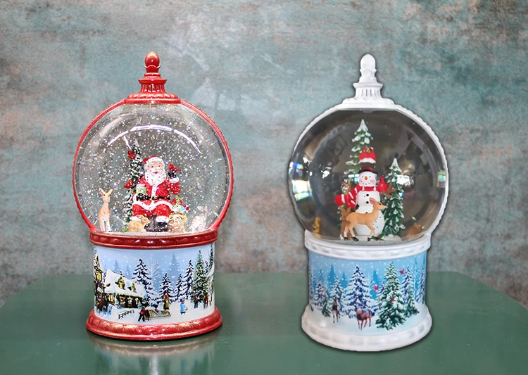 Just Cheap Store Kardan Adam Ve Noel Babali İşikli Müzikli Kar Küresi Alk3183