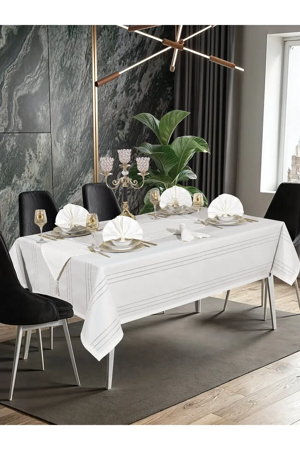 Kardelen Yemek Seti 12 Kişilik 26 Parça Krem