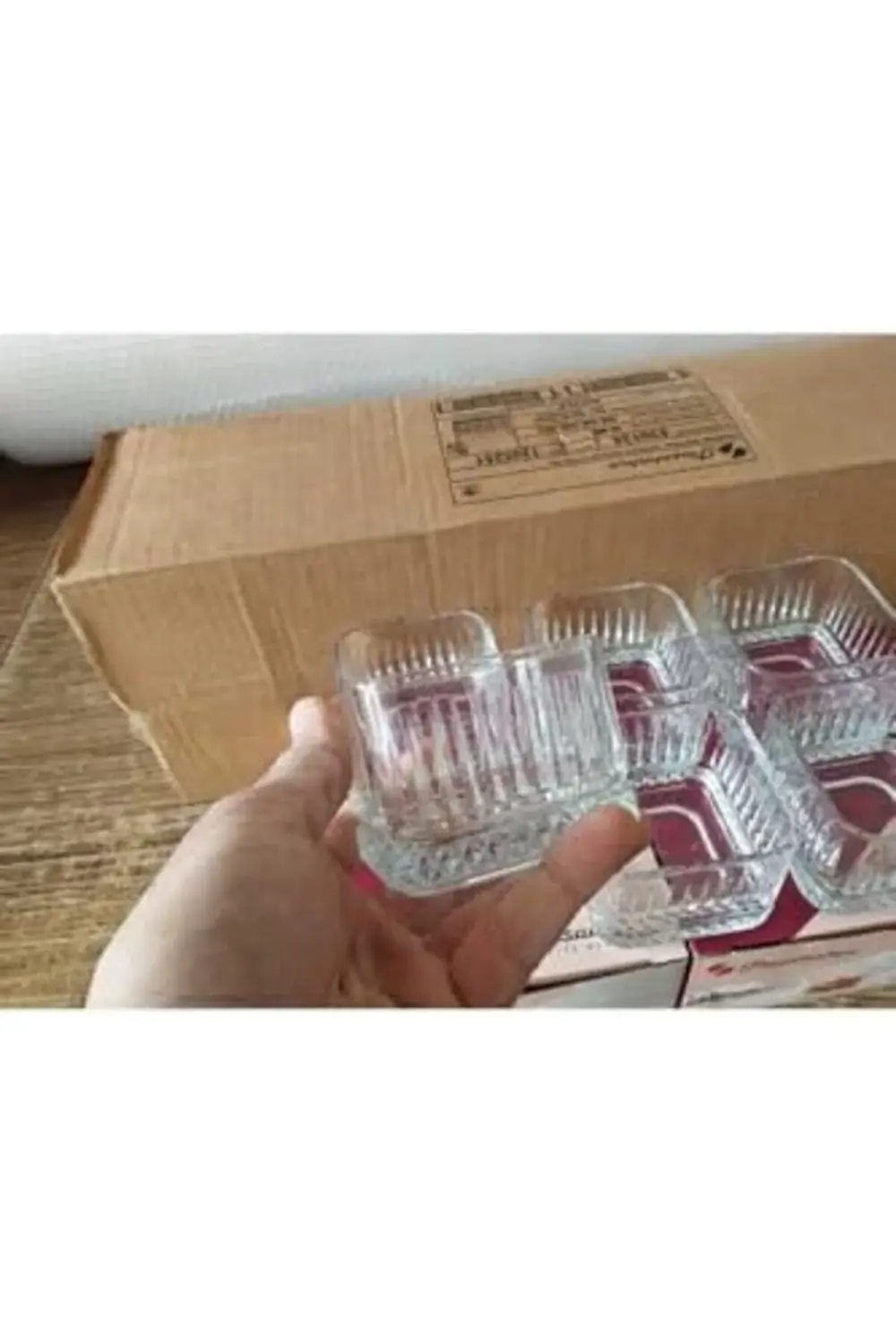 Kare 6'lı Çerezlik Tatlı Sunum Kase 869656589622AYBABASTORE 11782