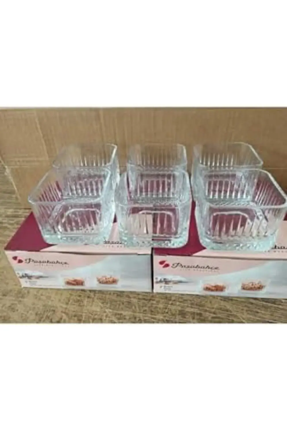 Kare 6'lı Çerezlik Tatlı Sunum Kase 869656589622AYBABASTORE 11782