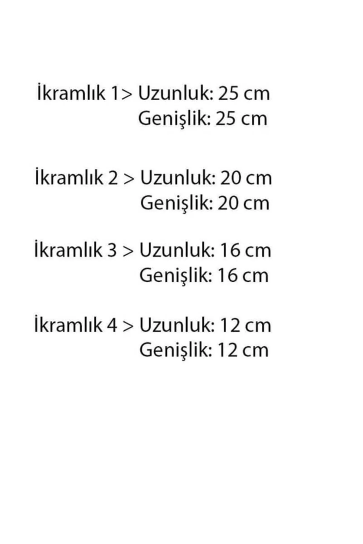 Kare Bambu, Çerezlik, İkramlık, Şekerlik, Lokumluk, Sunumluk Set 