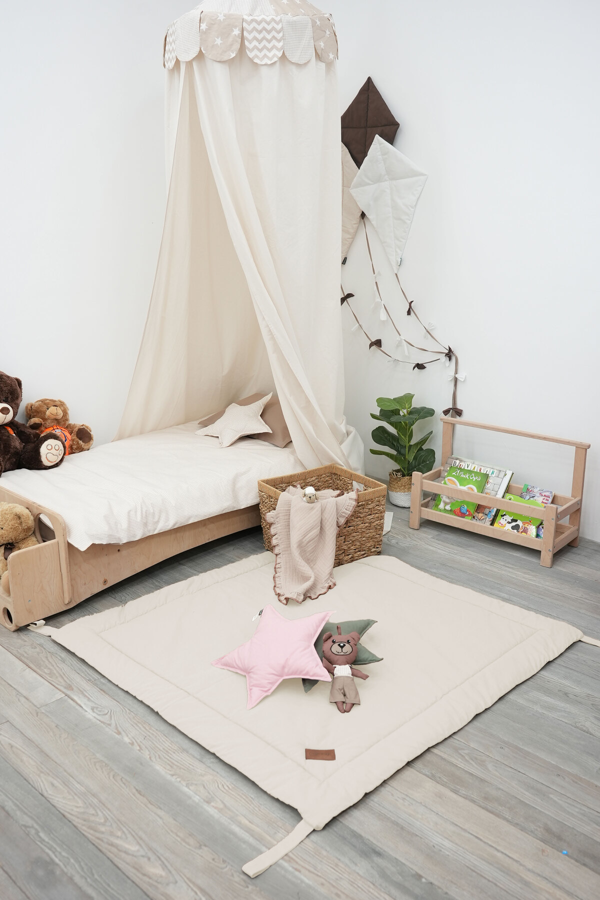 Mordesign Kare Bebek/Çocuk Oyun Halisi, Yenidoğan Emekleme Pedi, Aktivite M